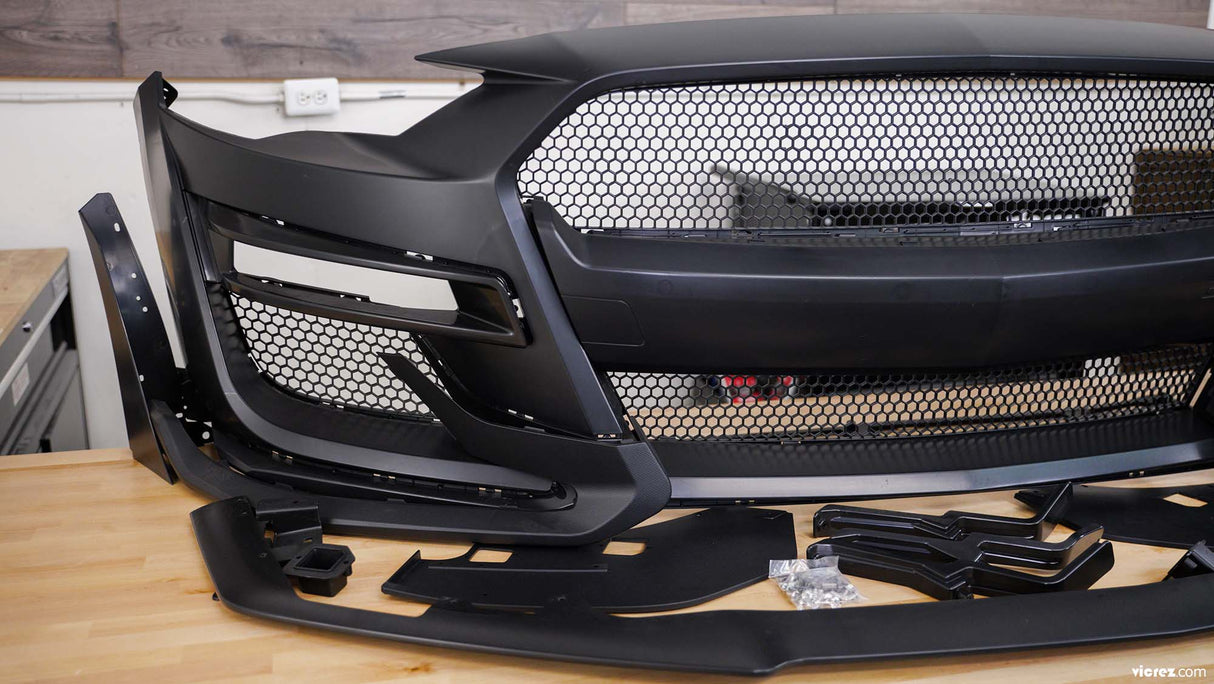 2018-2023 Ford Mustang GT500 Style Front Bumper Cover - Vicrez