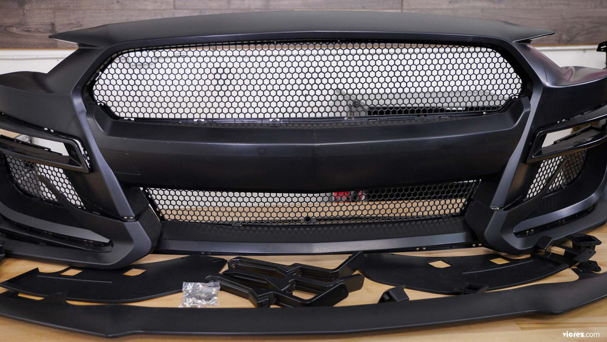 2018-2023 Ford Mustang GT500 Style Front Bumper Cover - Vicrez