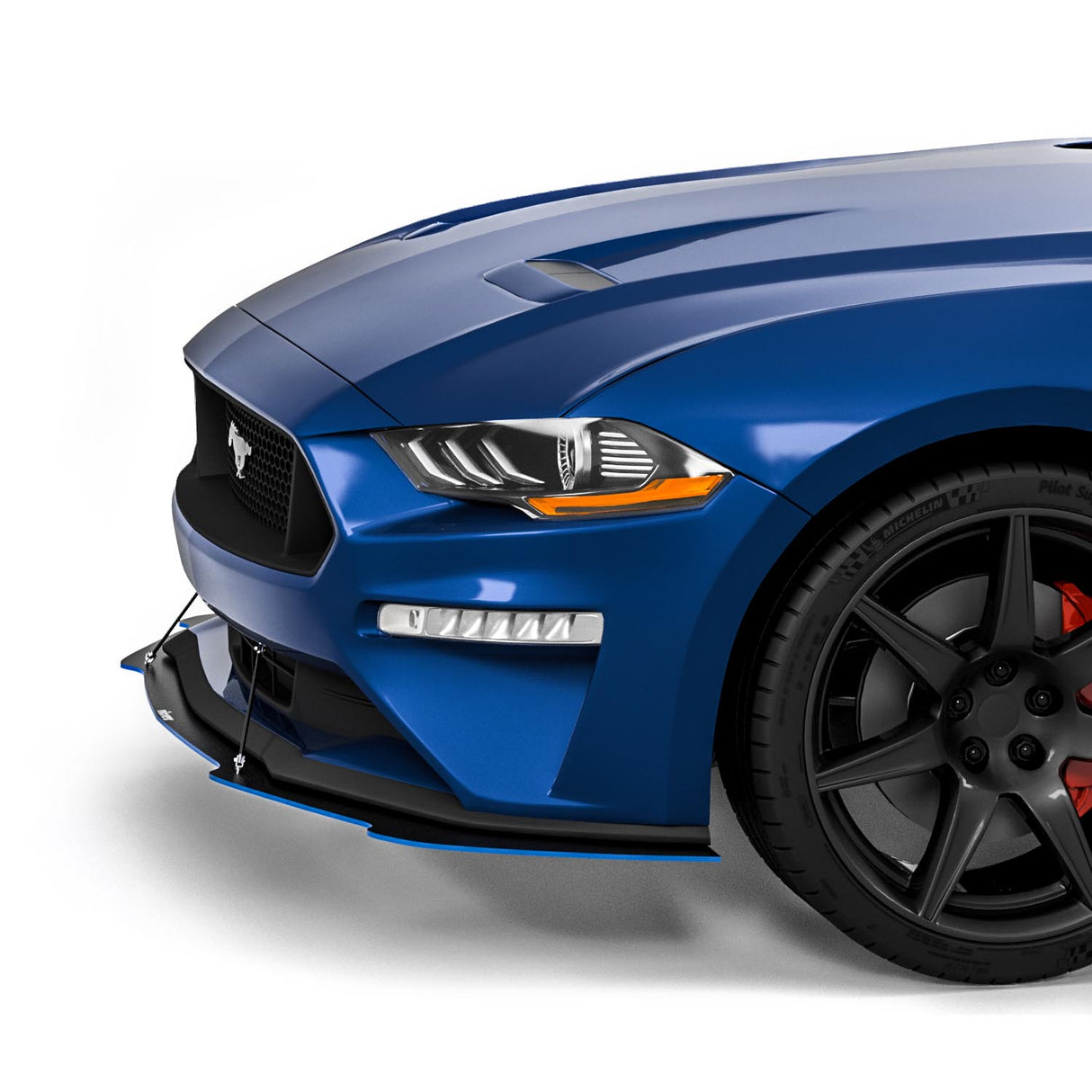 2018-2023 Ford Mustang GT500 Style Front Splitter - Vicrez