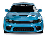 2015-2023 Dodge Charger Hellcat Style Hood w/ Air Vent Scoop - Vicrez