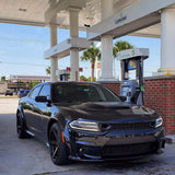 2015-2023 Dodge Charger Hellcat Style Hood w/ Air Vent Scoop - Vicrez