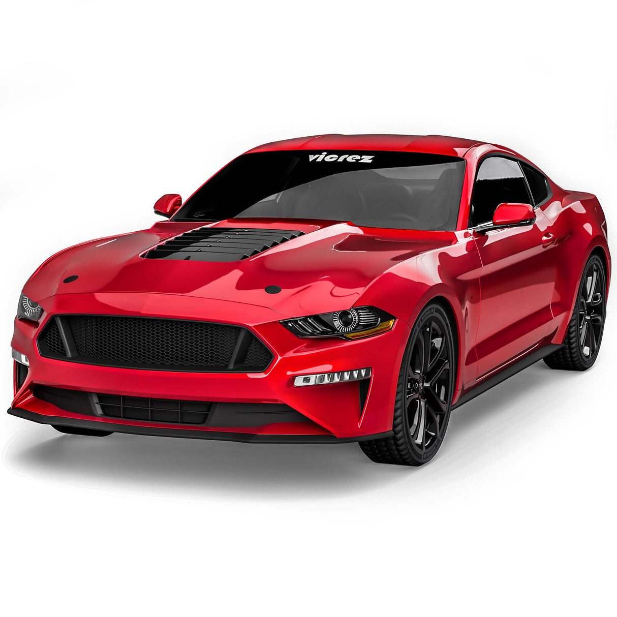 2018-2023 Ford Mustang GT500 Style Hood W/ Air Vent Scoop - Vicrez