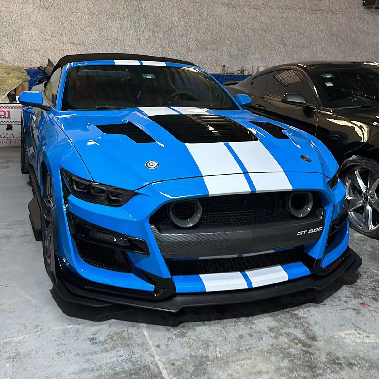 2018-2023 Ford Mustang GT500HK Style Hood W/ Air Vent Scoop - Vicrez