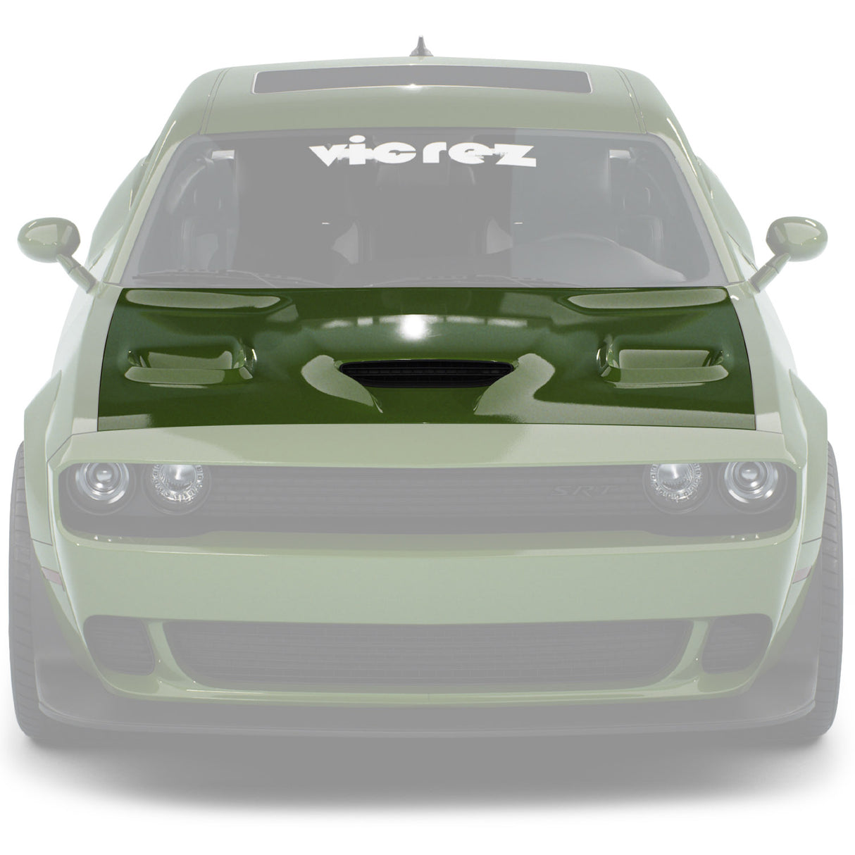 2008-2023 Dodge Challenger Air Vent Scoop Hood - Vicrez