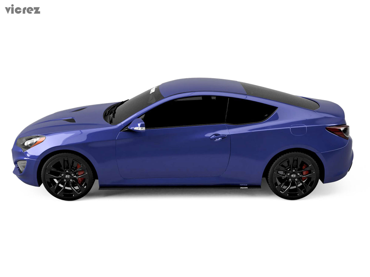 2010-2016 Hyundai Genesis Coupe LV Style Side Skirt Splitters - Vicrez