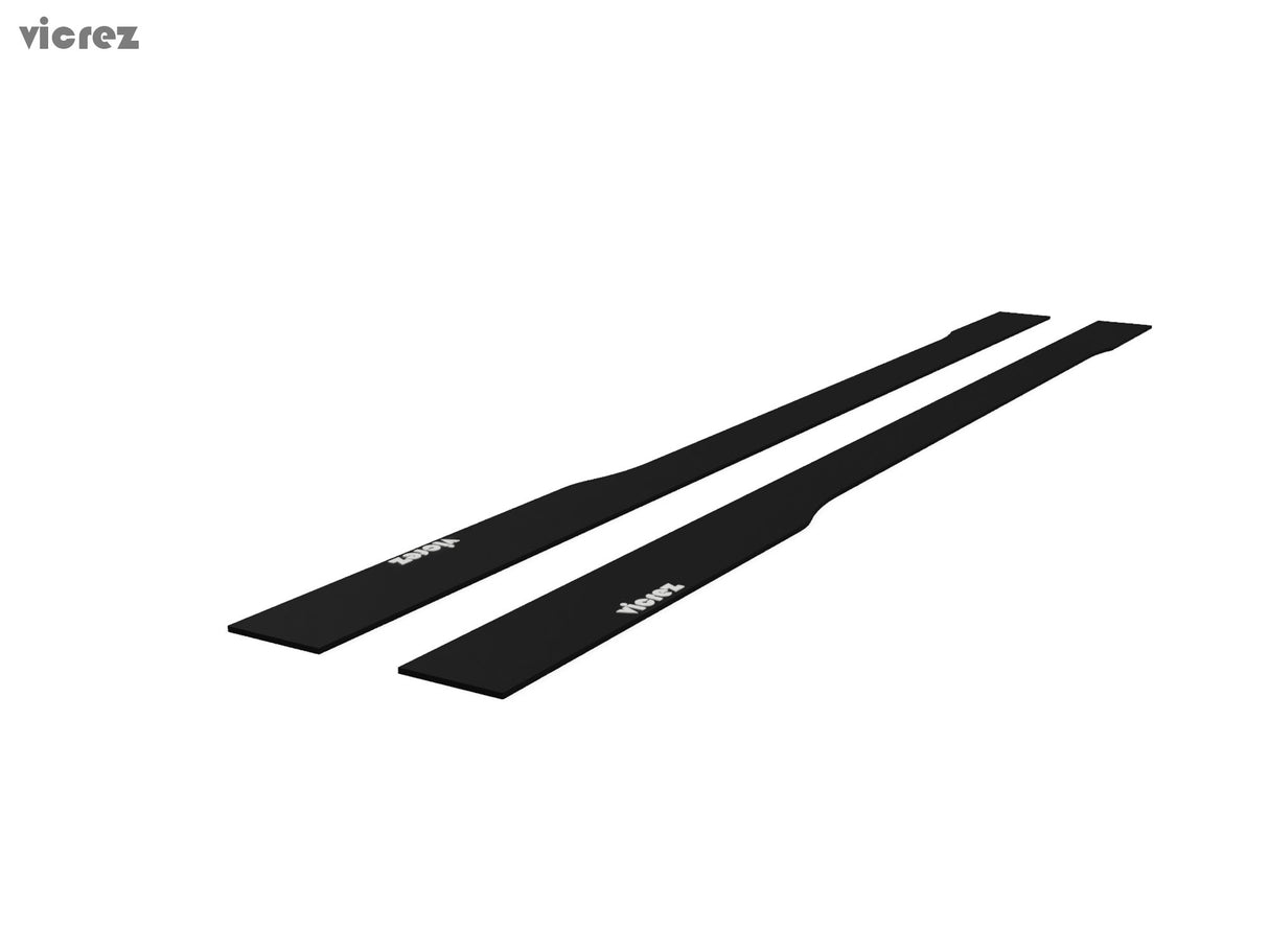 2008-2015 Infiniti G37 Q60 V3R Style Side Skirt Splitters - Vicrez