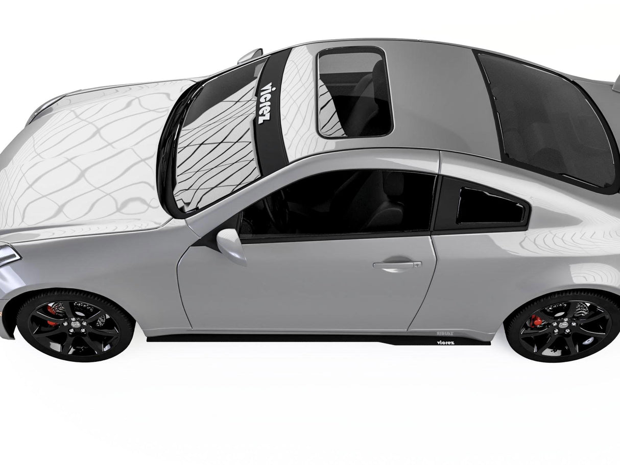 2003-2007 Infiniti G35 Coupe Side Skirt Splitters - Vicrez