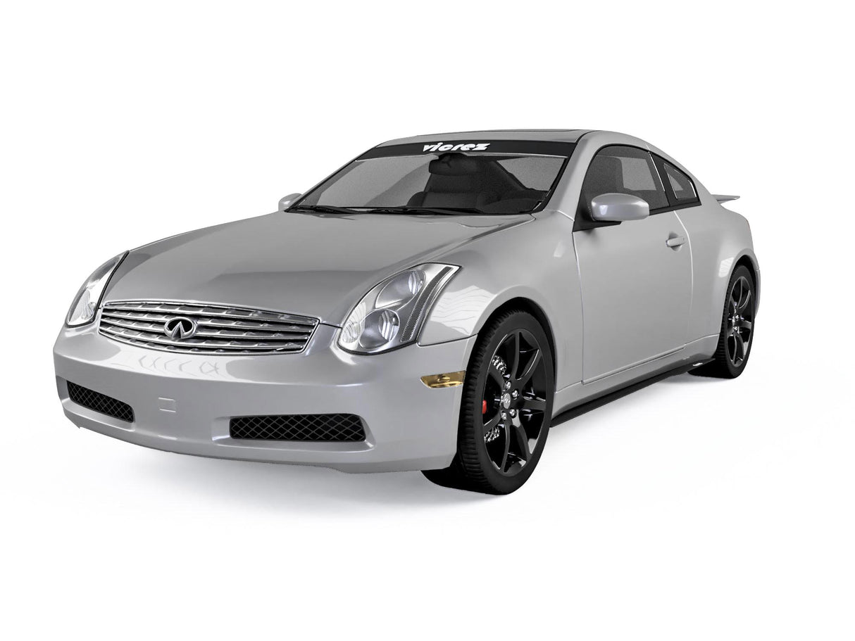 2003-2007 Infiniti G35 Coupe Side Skirt Splitters - Vicrez