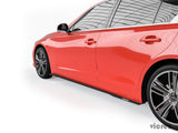 2014-2019 Infiniti Q50 VZ3 Style Side Skirt Splitters - Vicrez