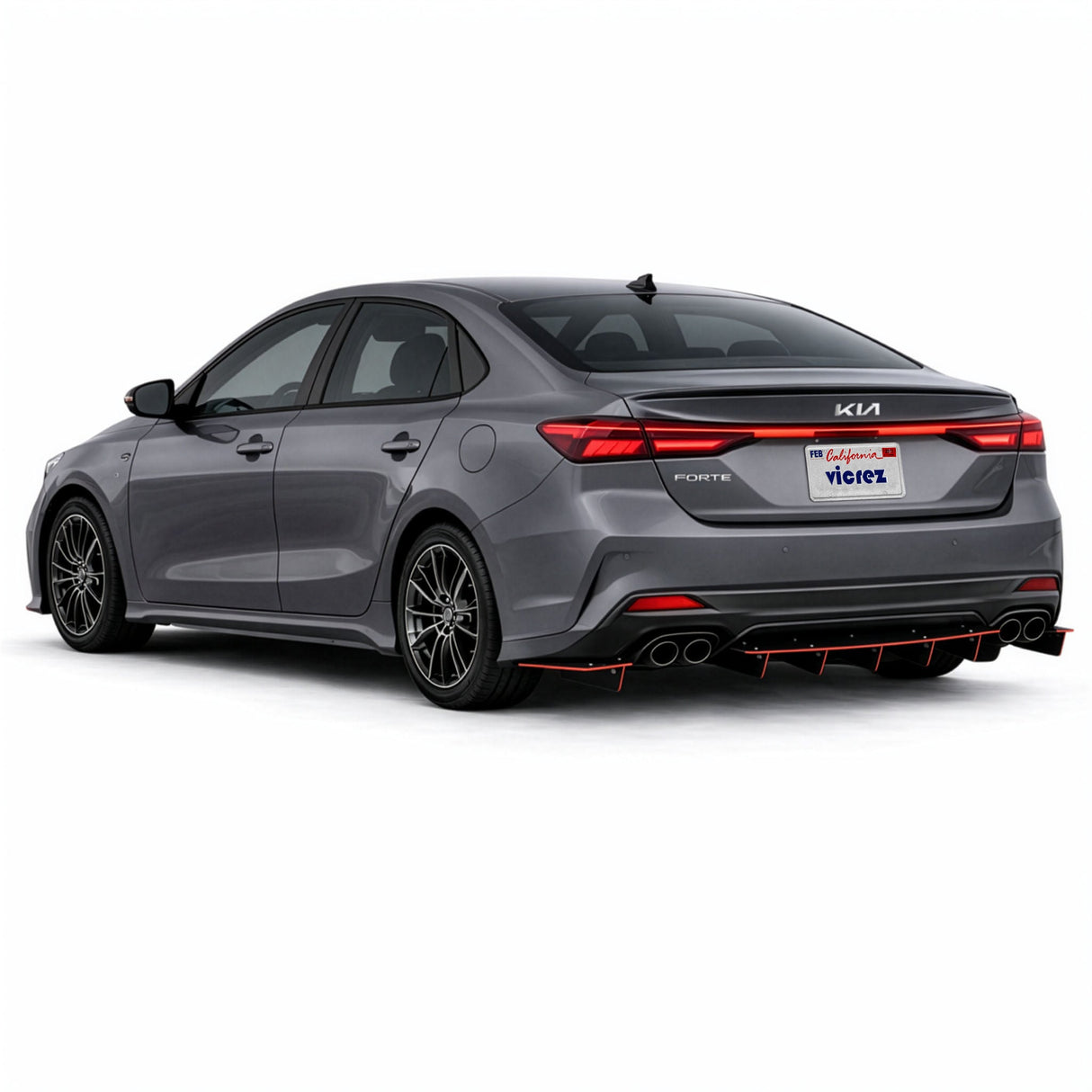 2019-2024 Kia Forte Jesky VR5 Style Rear Diffuser - Vicrez