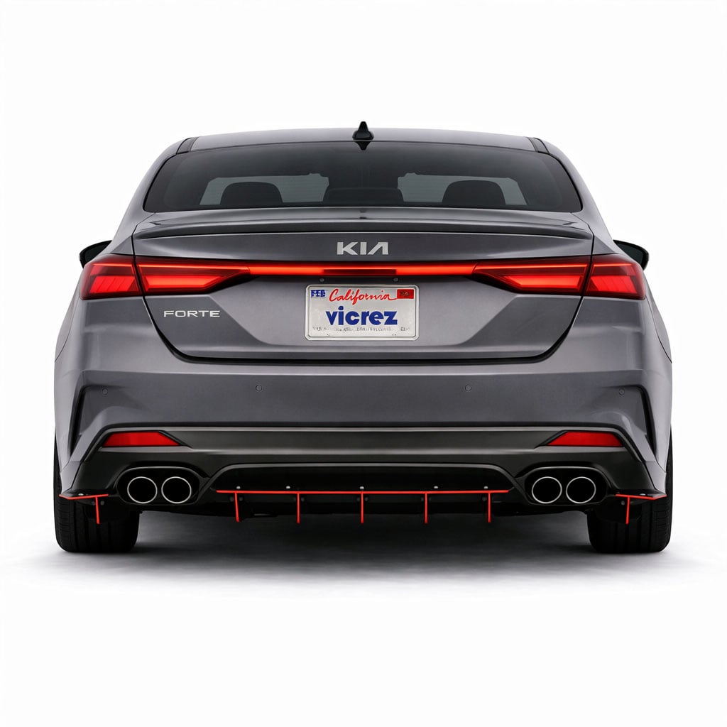 2019-2024 Kia Forte Jesky VR5 Style Rear Diffuser - Vicrez