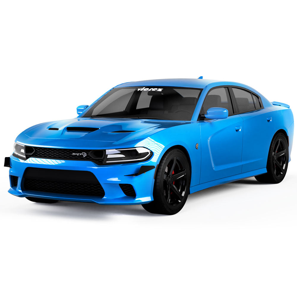 2015-2023 Dodge Charger SRT L2R Style Front Bumper Canards - Vicrez