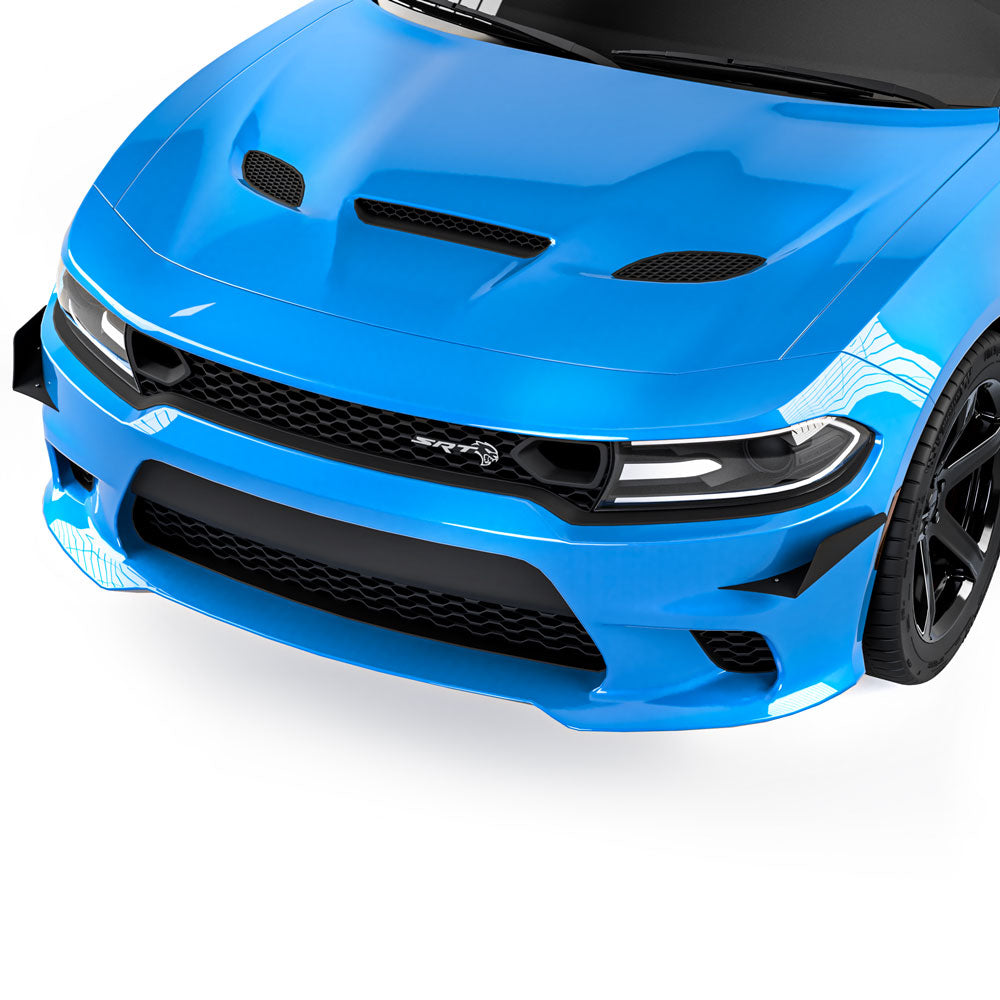 2015-2023 Dodge Charger SRT L2R Style Front Bumper Canards - Vicrez
