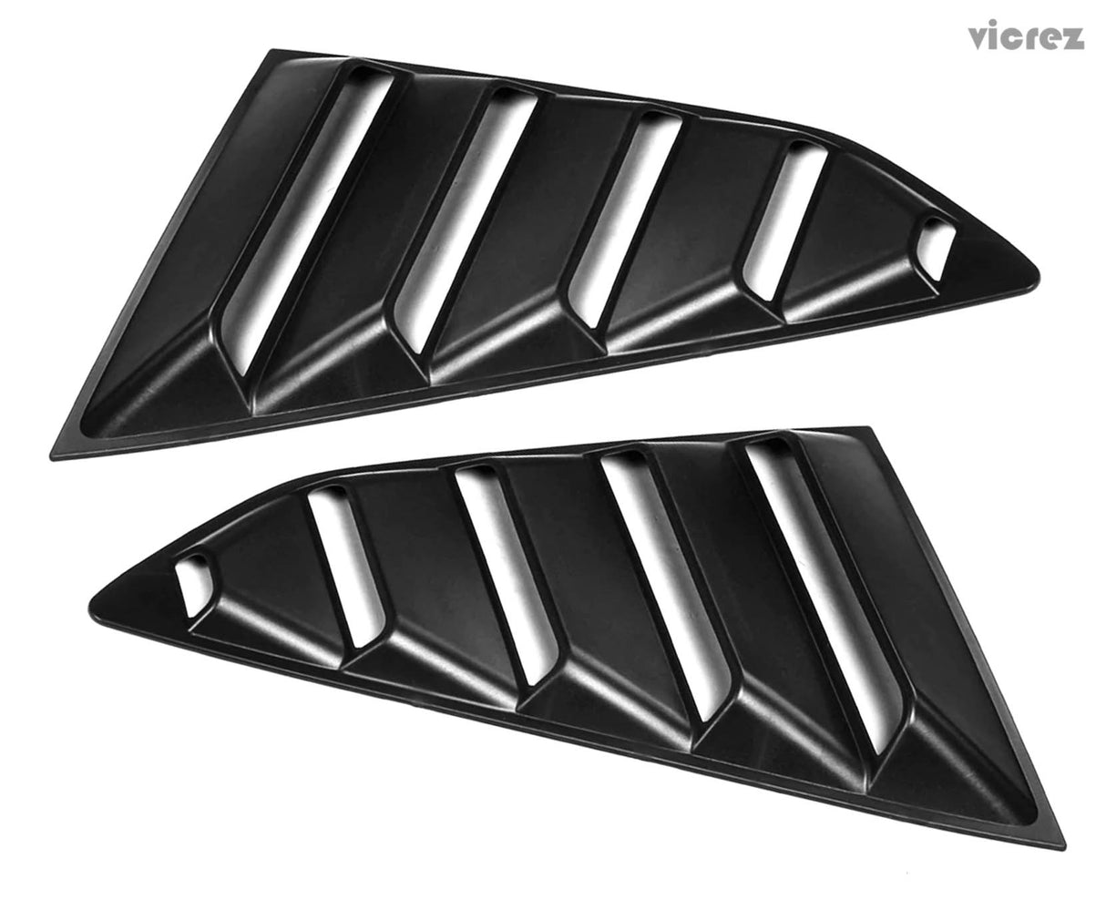 2016-2024 Chevrolet Camaro LV Style Quarter Window Louvers - Vicrez