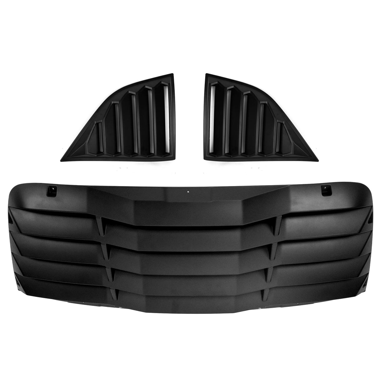 2008-2023 Dodge Challenger LV Style Rear & Quarter Window Louvers - Vicrez