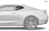 2016-2024 Chevrolet Camaro LV Style Rear & Quarter Window Louvers - Vicrez