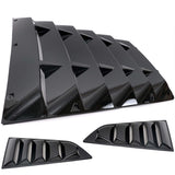 2014-2019 Chevrolet Corvette C7 LV Style Rear & Quarter Window Louvers - Vicrez