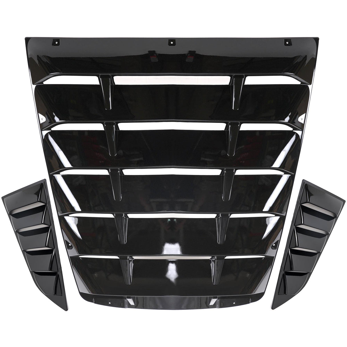 2014-2019 Chevrolet Corvette C7 LV Style Rear & Quarter Window Louvers - Vicrez