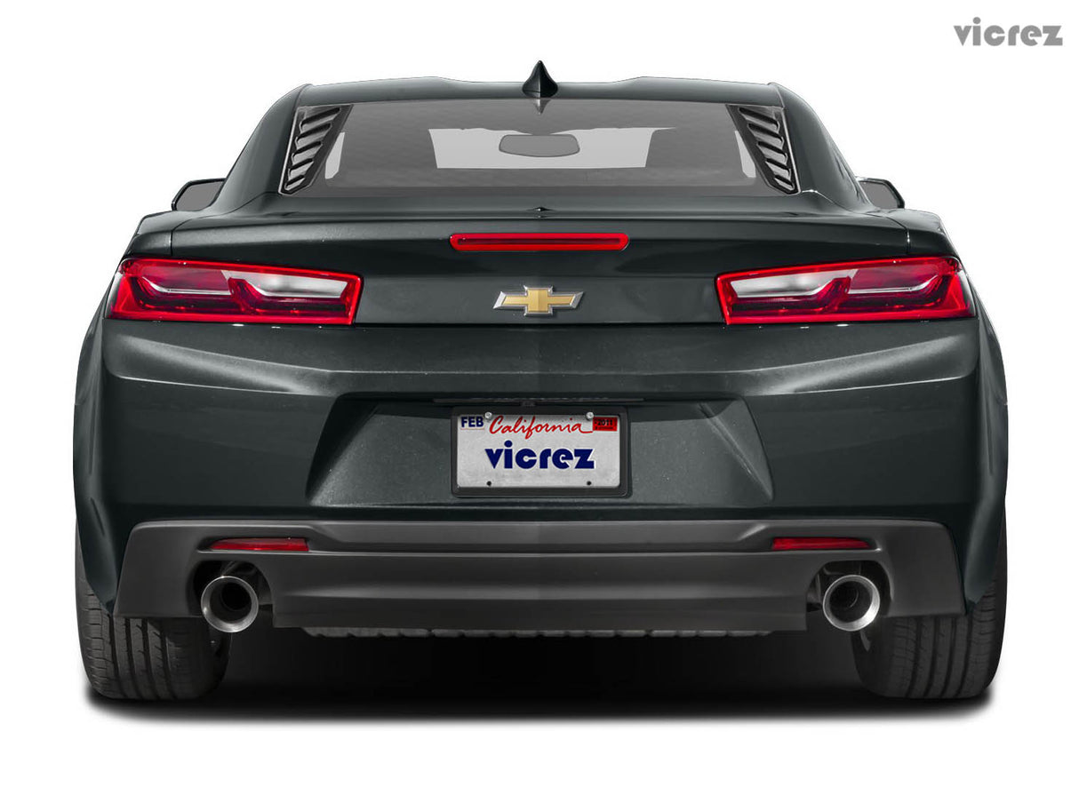 2016-2024 Chevrolet Camaro LV Style Rear Side Window Louvers - Vicrez