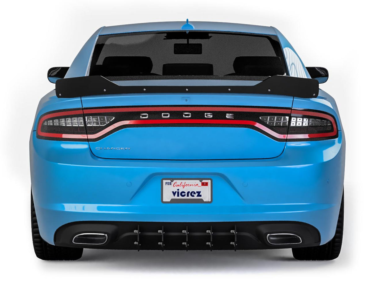 2015-2023 Dodge Charger LV Style Rear Diffuser Add-on - Vicrez