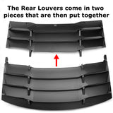 2011-2023 Dodge Charger LV Style Rear Window Louvers - Vicrez