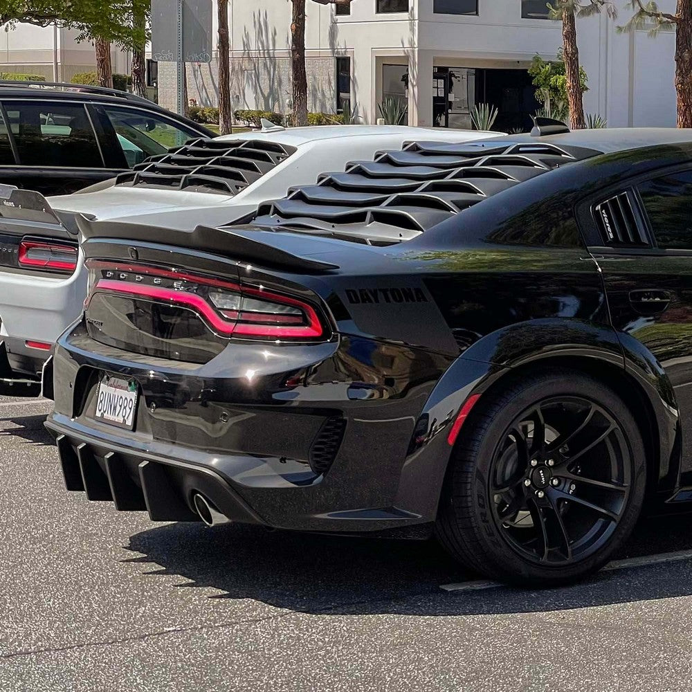 2011-2023 Dodge Charger LV Style Rear Window Louvers - Vicrez