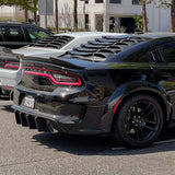 2011-2023 Dodge Charger LV Style Rear + Quarter Window Louvers - Vicrez