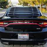 2011-2023 Dodge Charger LV Style Rear Window Louvers - Vicrez
