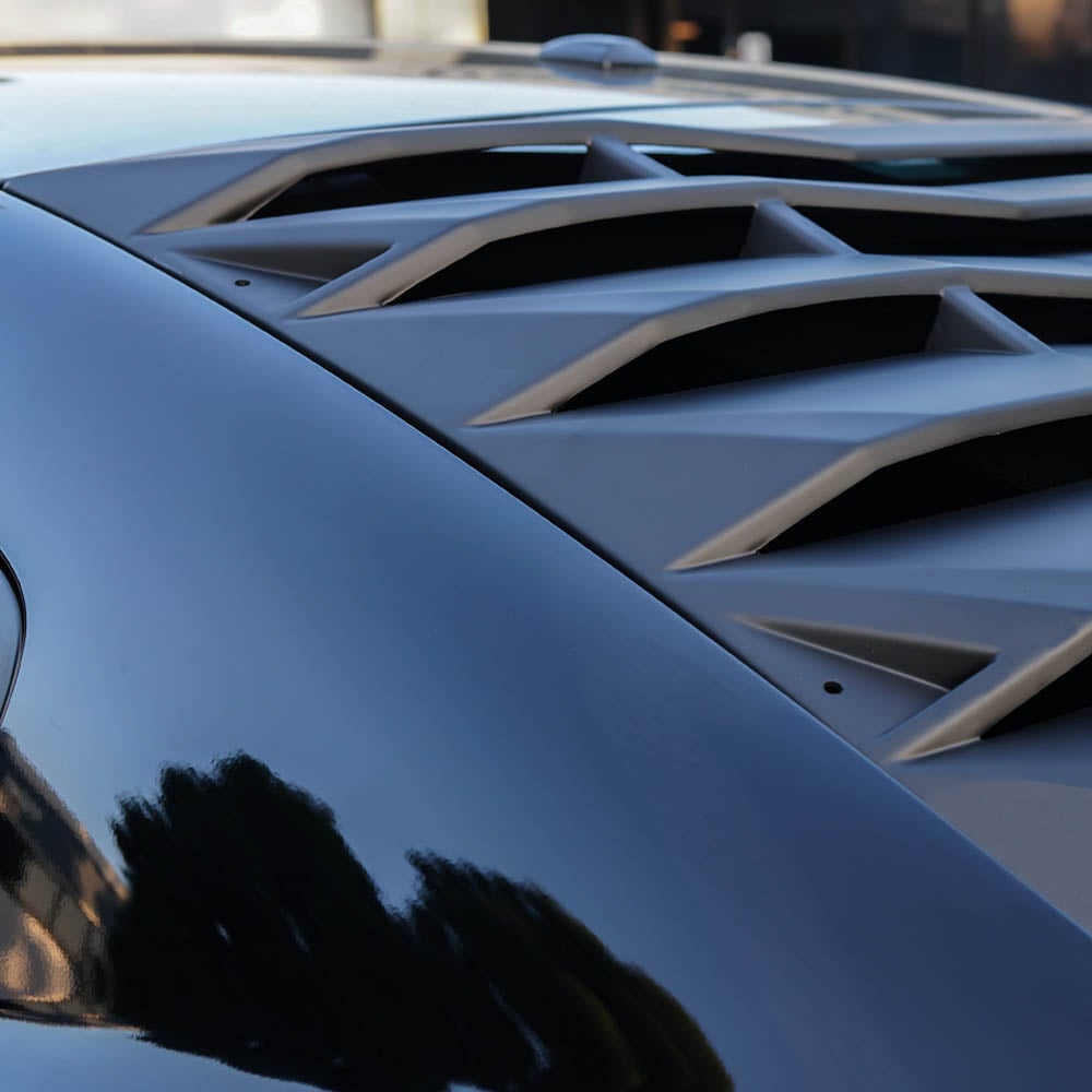 2011-2023 Dodge Charger LV Style Rear + Quarter Window Louvers - Vicrez