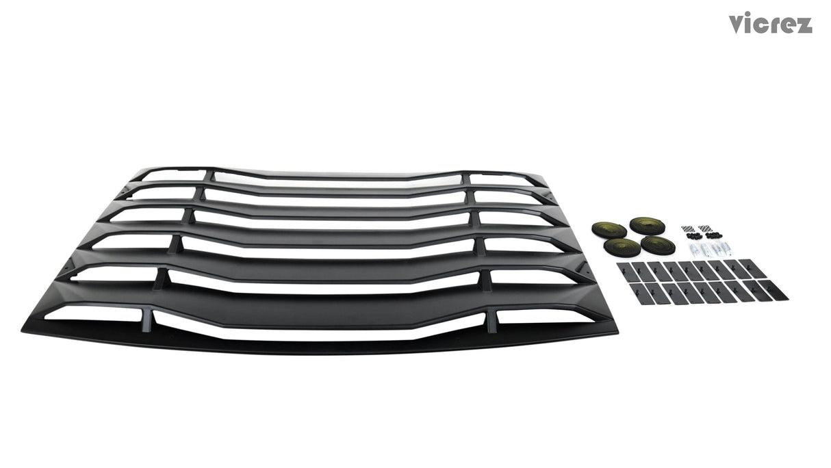 2011-2023 Dodge Charger LV Style Rear + Quarter Window Louvers - Vicrez