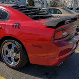 2011-2023 Dodge Charger LV Style Rear + Quarter Window Louvers - Vicrez