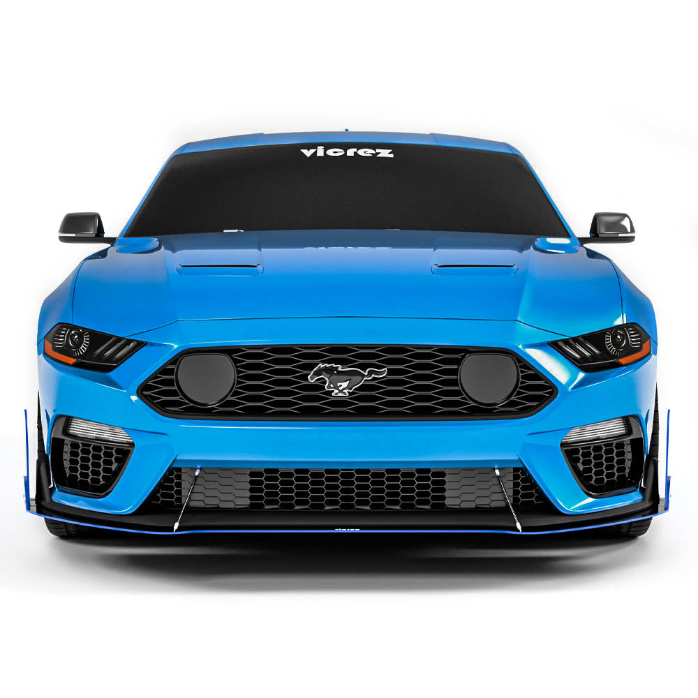 2021-2025 Ford Mustang Mach 1 LV4 Style Front Splitter - Vicrez