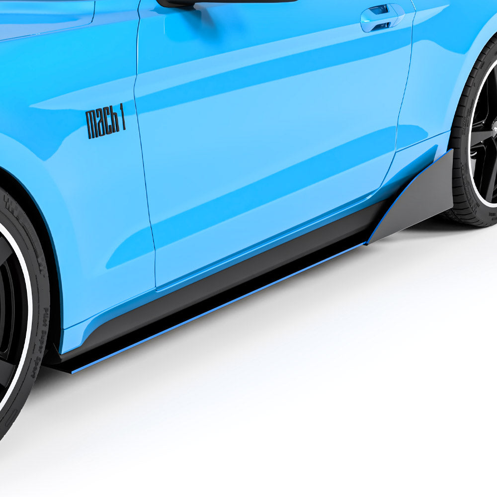 2021-2025 Ford Mustang Mach 1 LV4 Style Side Splitters - Vicrez
