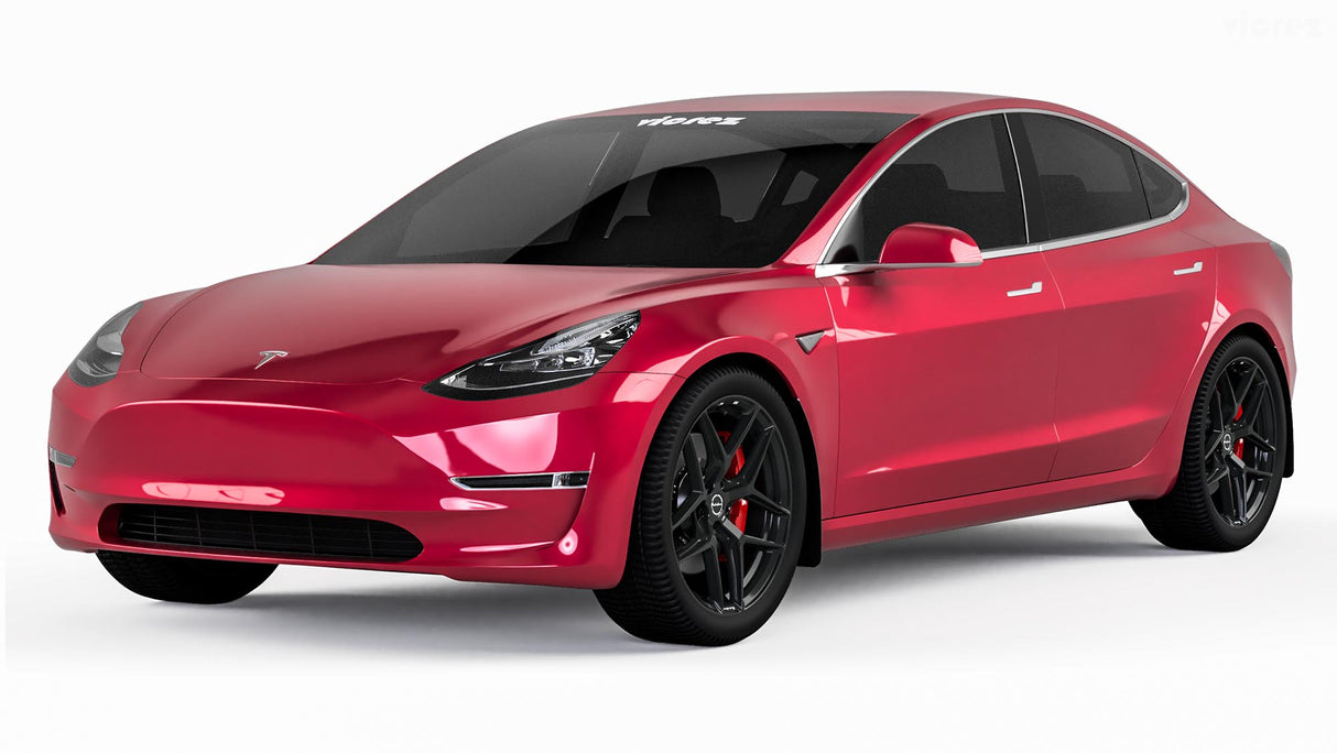 2017-2020 Tesla Model 3 Mud Flaps Front and Rear Set - Vicrez