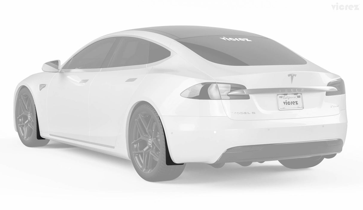 2012-2020 Tesla Model S Mud Flaps Front and Rear - Vicrez