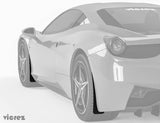 2009-2015 Ferrari 458 Front and Rear Mud Flaps - Vicrez
