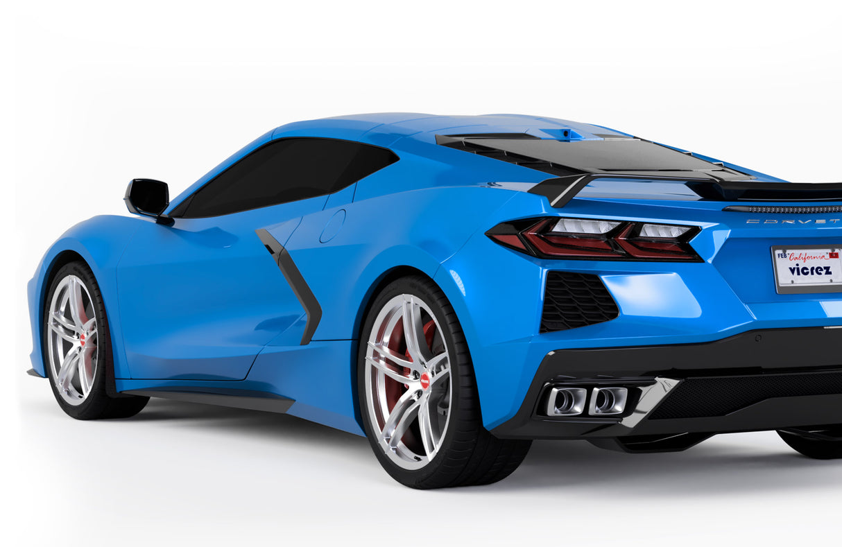 2020-2026 Chevrolet Corvette C8 Front Mud Flaps - Vicrez