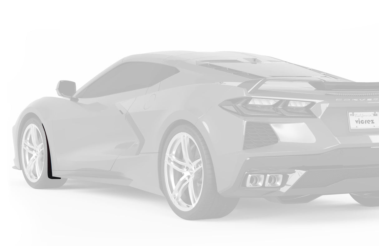 2020-2026 Chevrolet Corvette C8 Front Mud Flaps - Vicrez
