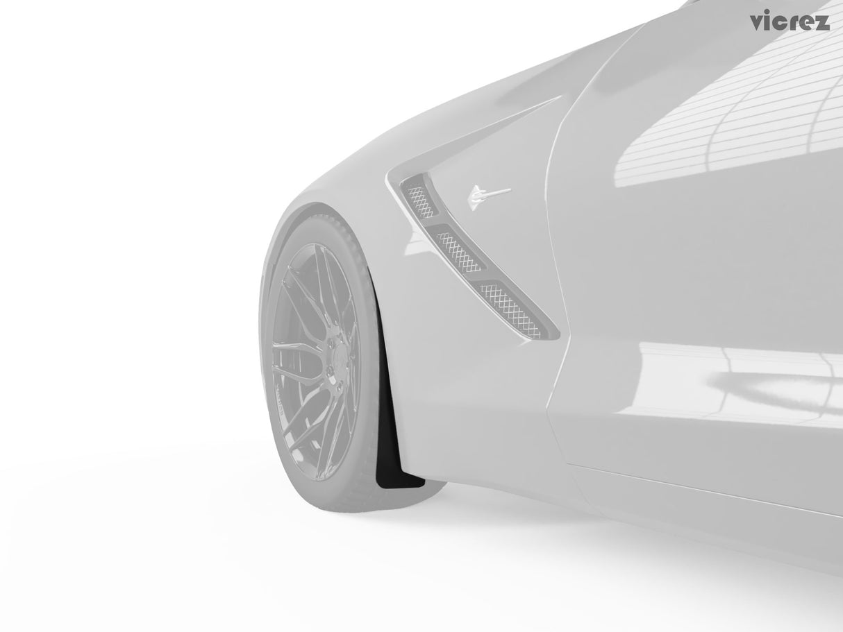 2014-2019 Chevrolet Corvette C7 Mud Flaps - Vicrez