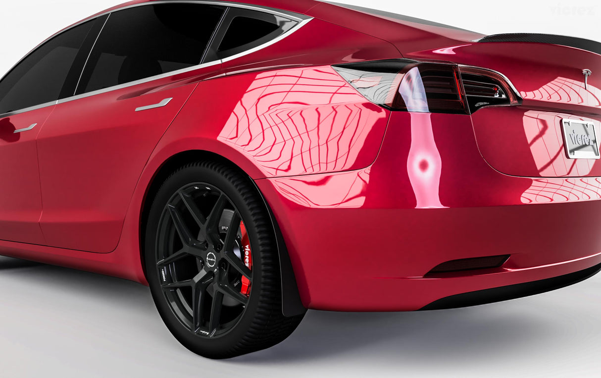 2017-2020 Tesla Model 3 Rear Mud Flaps - Vicrez