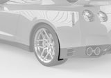 2007-2019 Nissan GTR R35 Rear Mud Flaps - Vicrez