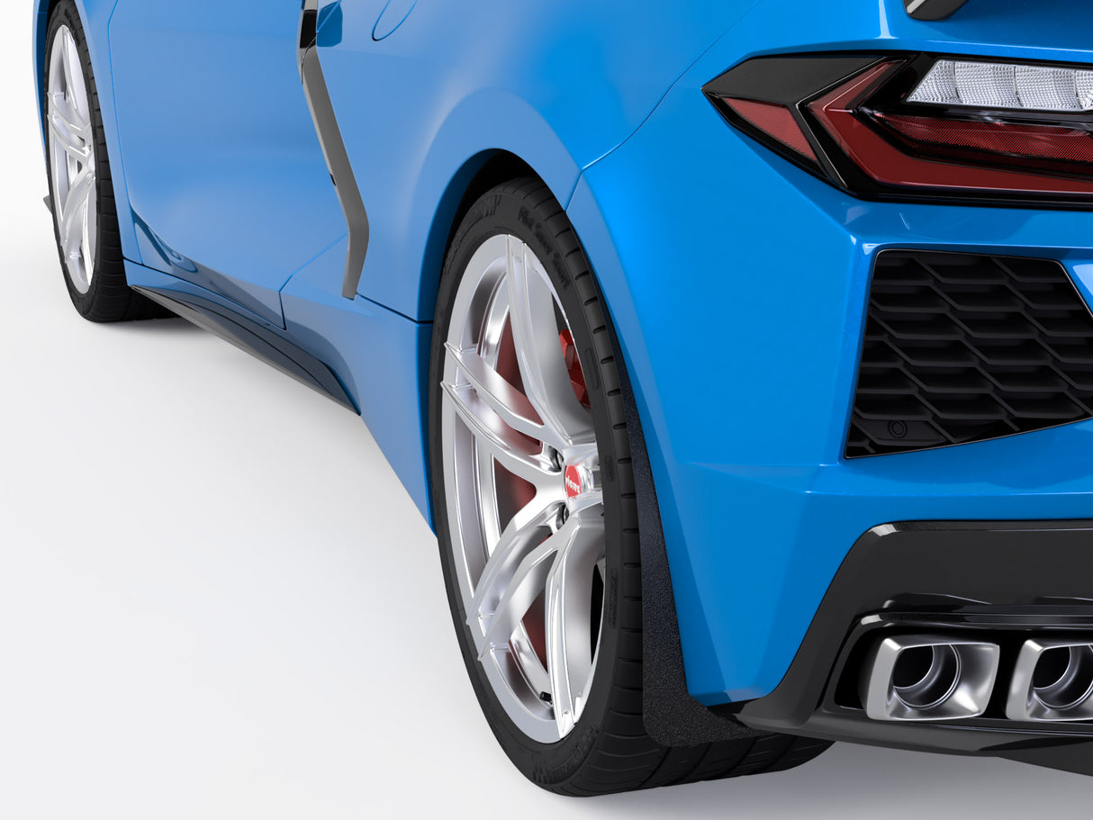 2020-2026 Chevrolet Corvette C8 Rear Mud Flaps - Vicrez