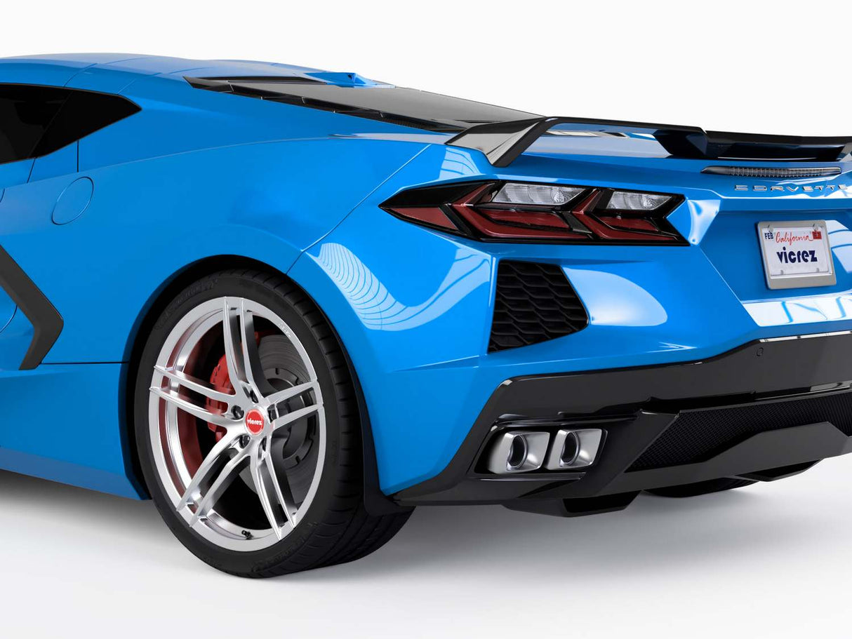 2020-2026 Chevrolet Corvette C8 Rear Mud Flaps - Vicrez