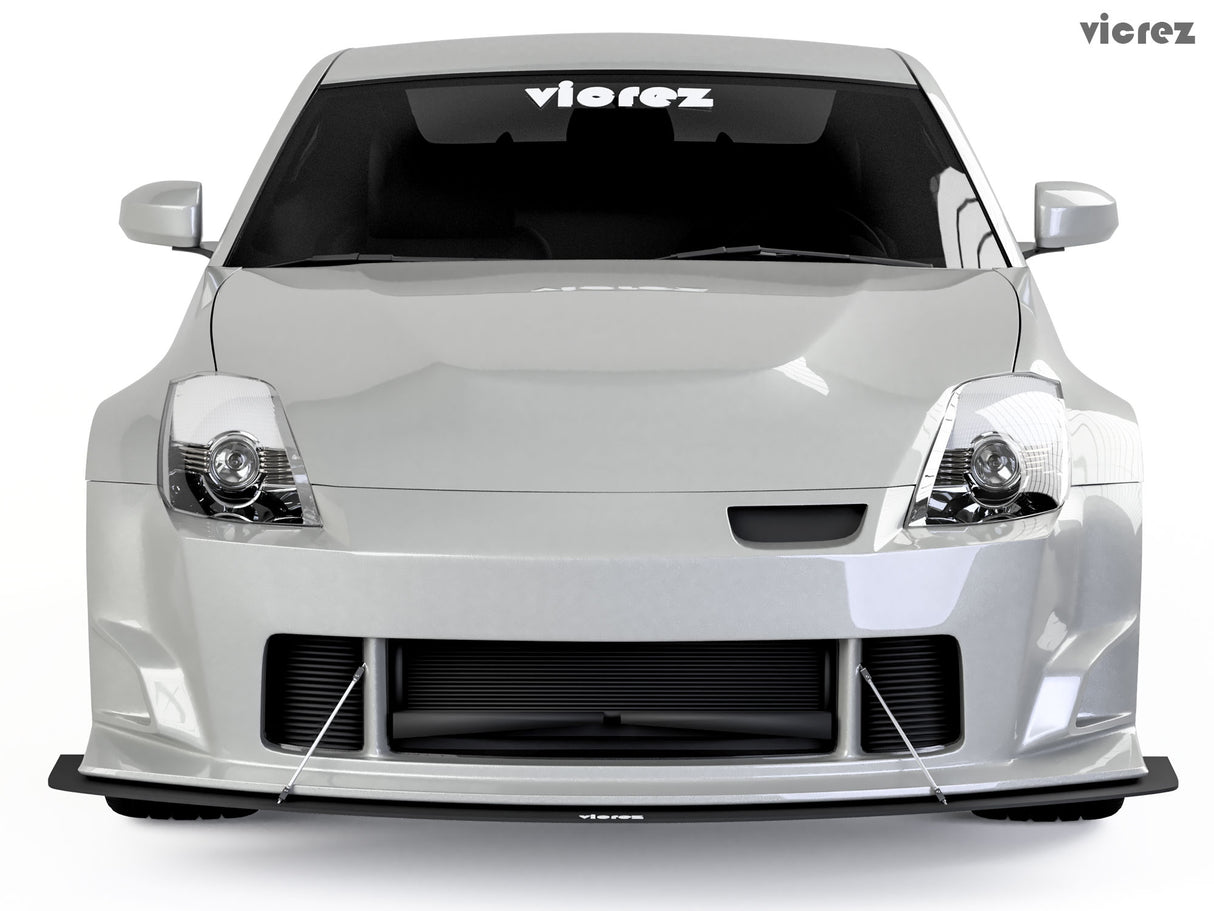 2003-2008 Nissan 350Z ING Style Front Bumper Lip Splitter - Vicrez