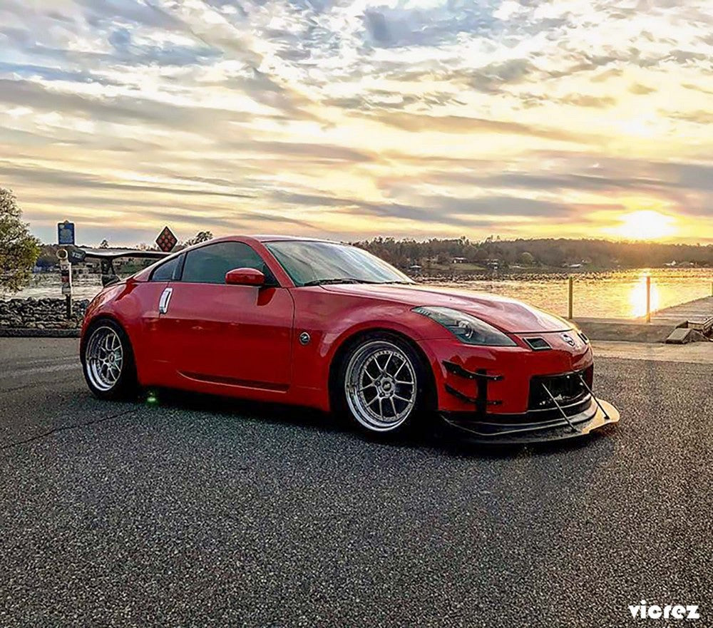 2003-2018 Nissan 350Z/370Z N3R/V3R Style Front Bumper Lip Splitter - Vicrez