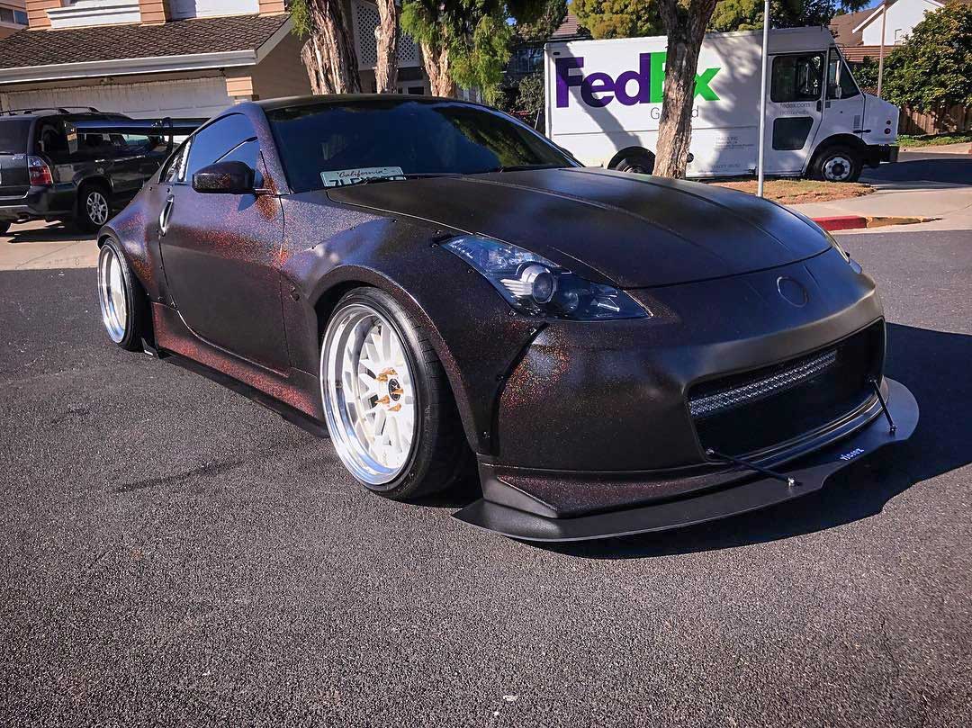 2003-2018 Nissan 350Z/370Z N3R/V3R Style Front Bumper Lip Splitter - Vicrez