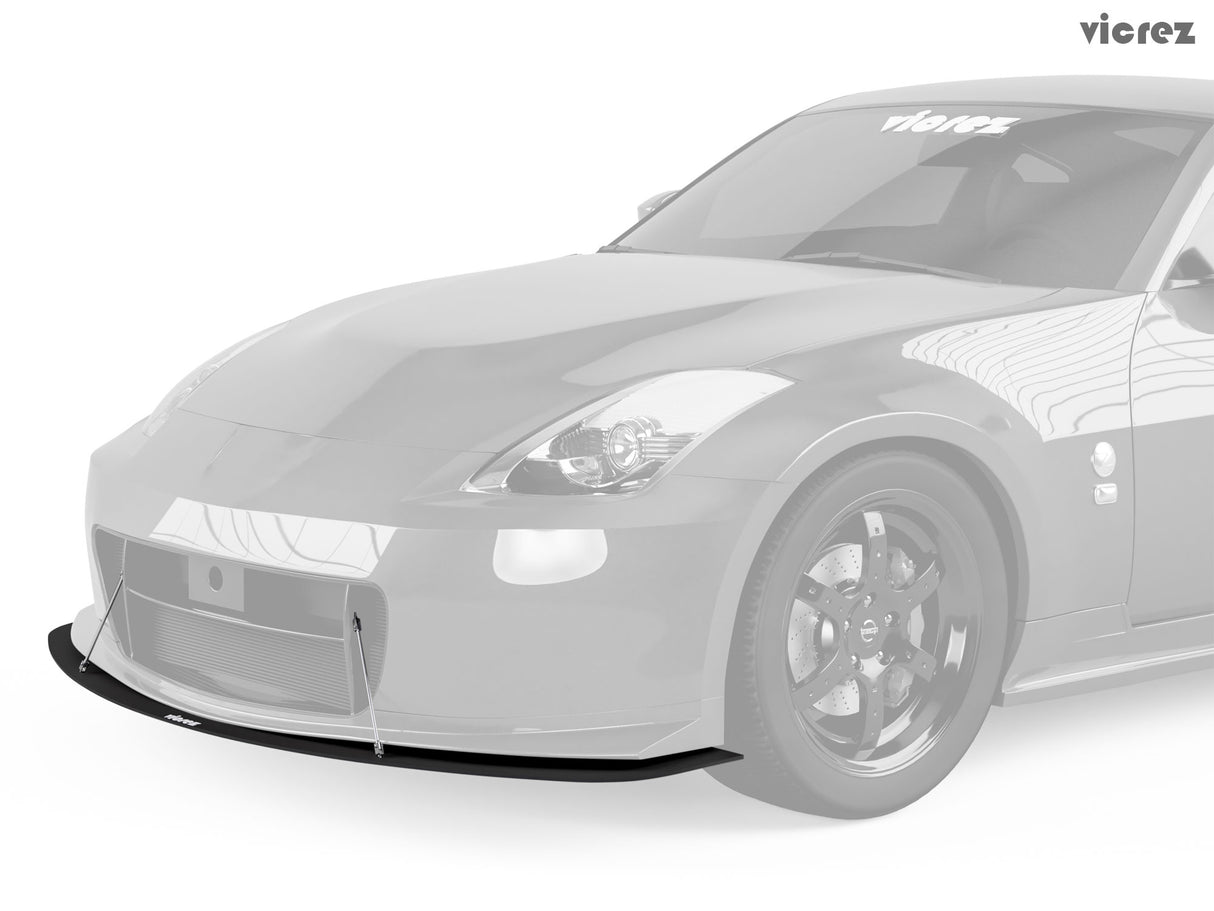 2003-2008 Nissan 350Z Nismo V2 Style Front Bumper Lip Splitter - Vicrez