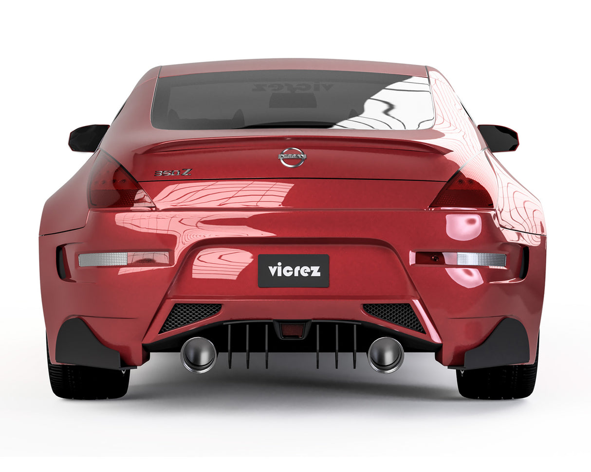 Nissan 350Z 370Z Amuse LV Style Rear Diffuser - Vicrez