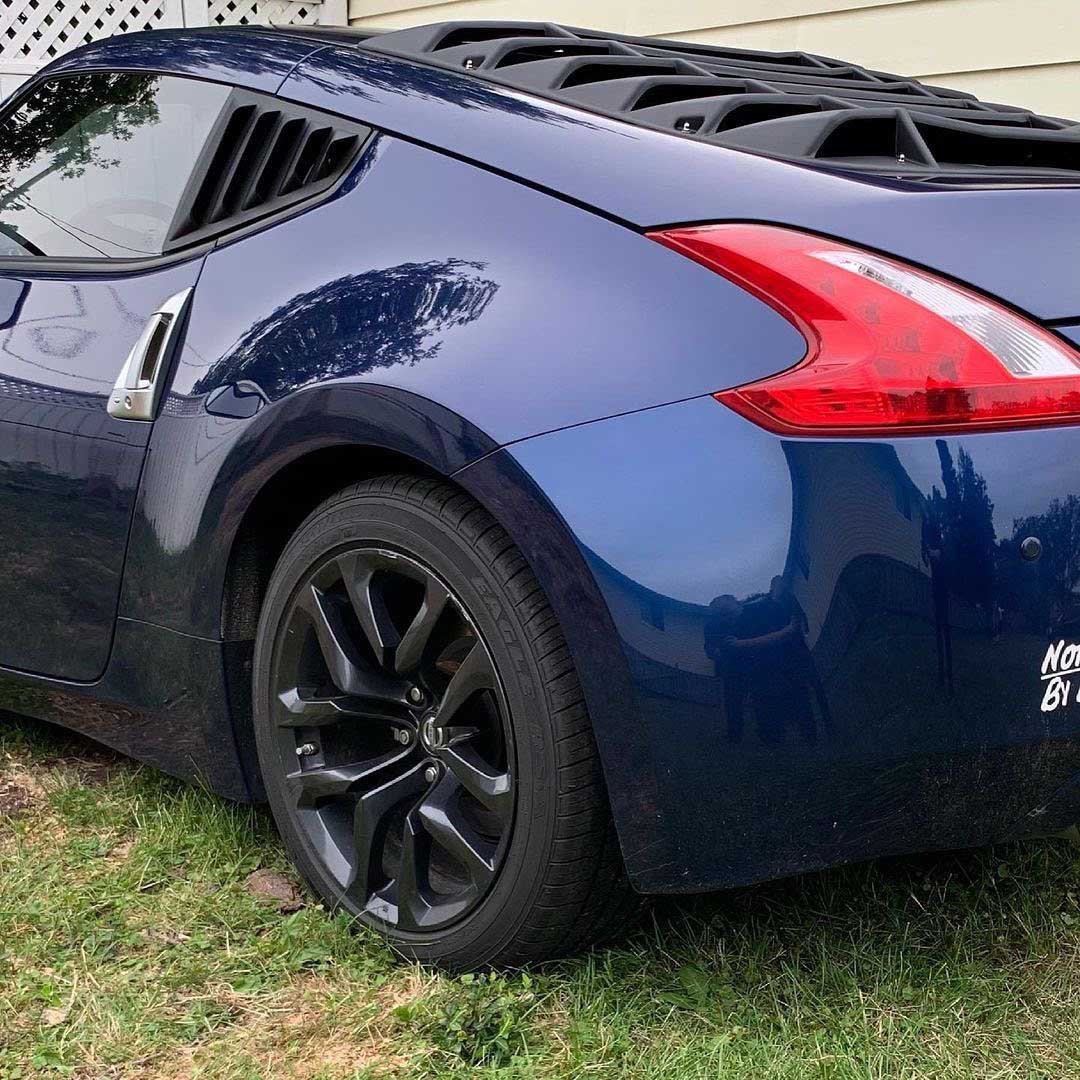 2009-2020 Nissan 370Z LV Style Quarter Window Louvers - Vicrez
