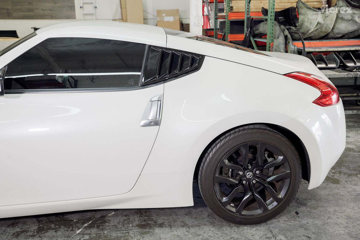 2009-2020 Nissan 370Z LV Style Quarter Window Louvers - Vicrez
